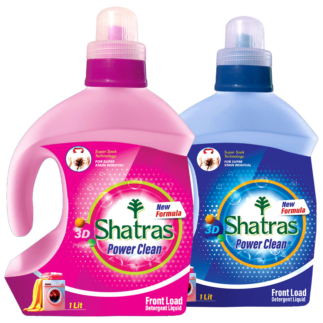 Shatras Front Load Laundry Liquid Detergent 5L x Pack of 2 | Non Toxic, Eco Friendly Best For Front Load