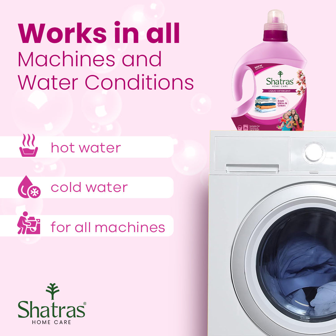 Shatras Eco-friendly 1 Liter Laundry Liquid Detergent (Pink)