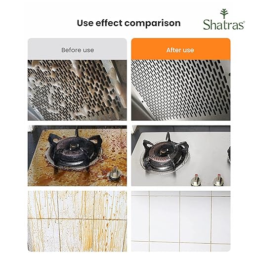 Shatras Dishwash Liquid Gel Orange Can Jar, Kitchen Utensils Cleaner Removes Grease & Oil-Orange Dishwashing Liquid Gel