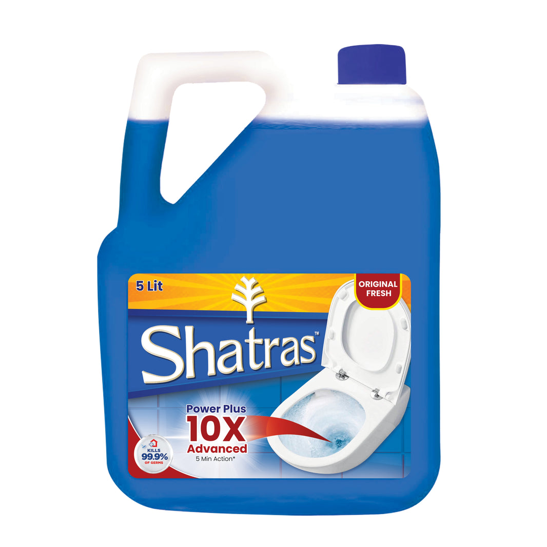 shatras 5 Liter Toilet Cleaner, Kills 99.9% Of Germ With Sparkling Shine Floral Liquid Toilet Cleaner,