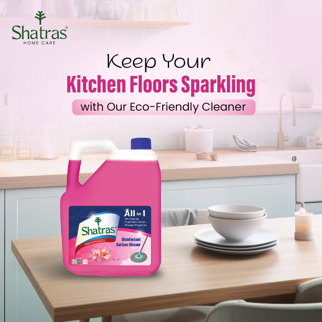 Shatras All-in-1 Floor Cleaner – Safe, Powerful & Refreshingly Clean (Pink)