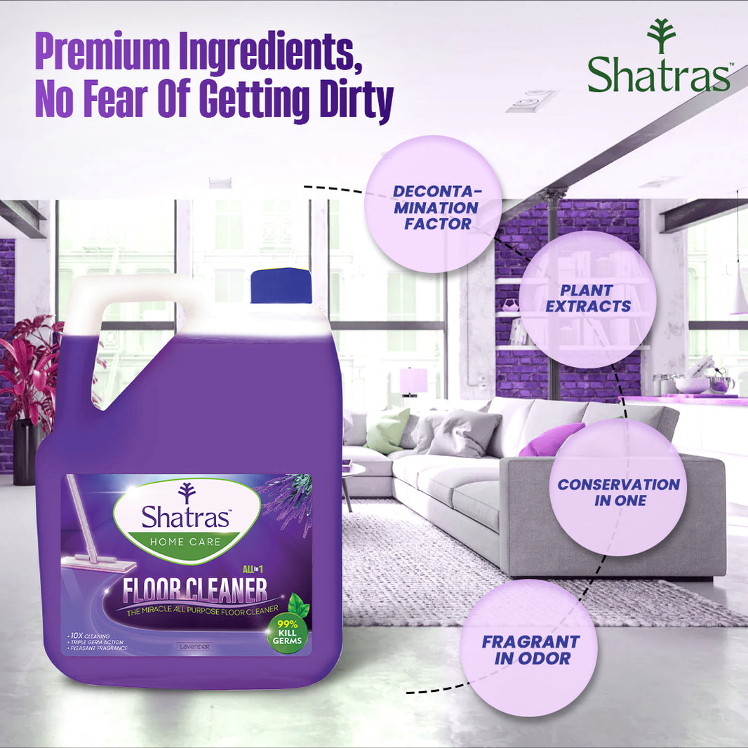 Shatras All-in-1 Floor Cleaner – Safe, Powerful (Purple)
