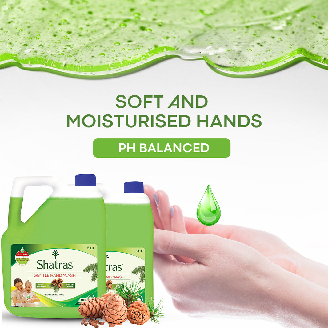 Shatras Gentle Hand Wash – 10X Germ Protection with a Refreshing Touch (Green Combo)