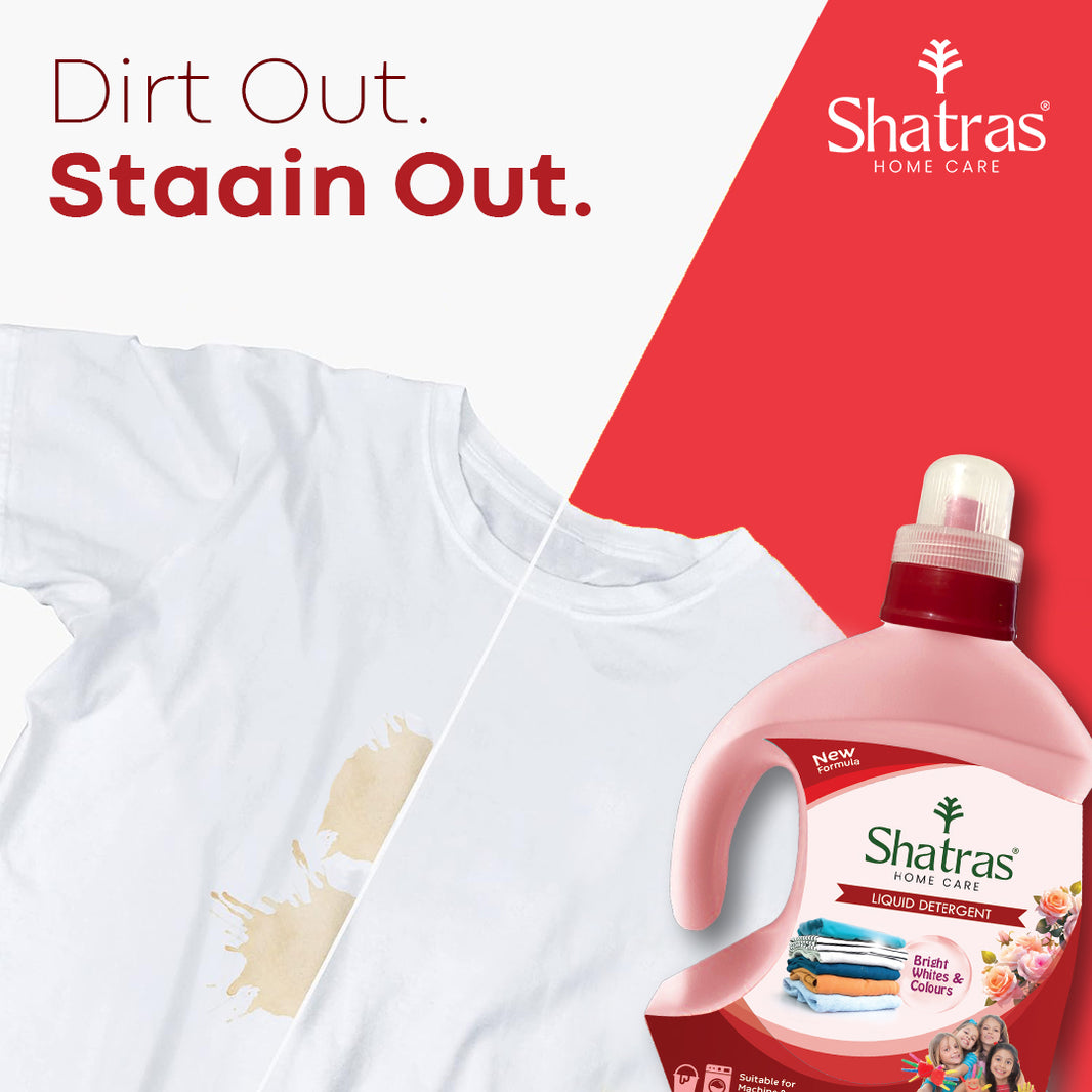 Shatras Liquid Detergent Eco-Friendly Cleaning Power (Red)