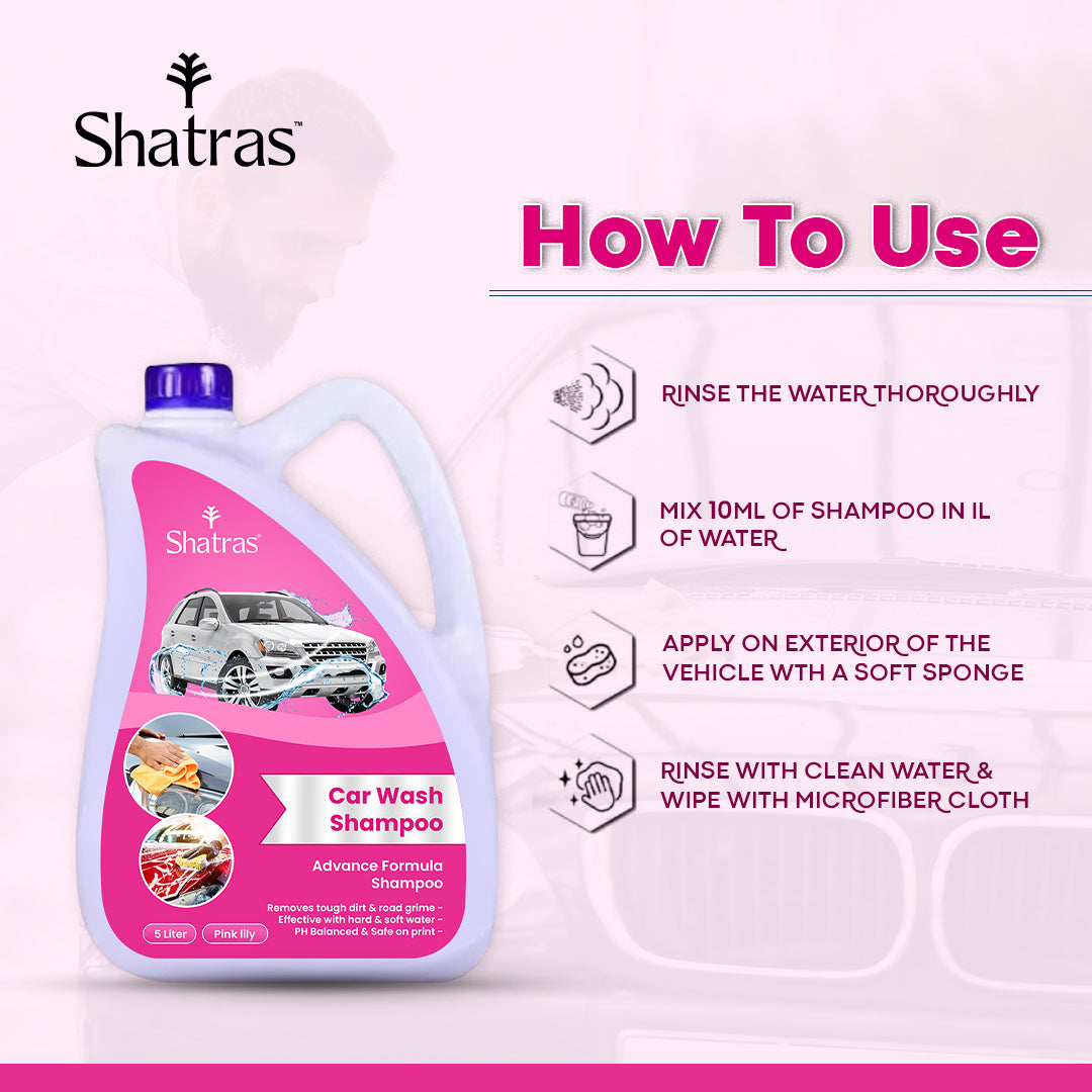 Car cleaning shampoo liquid