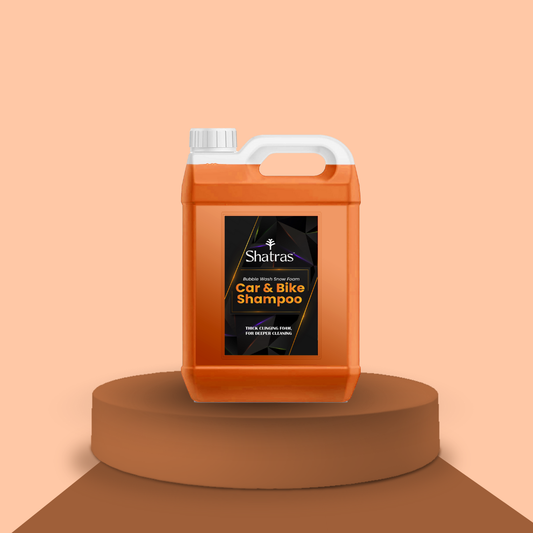 Shatras 5 Ltr Car Wash Shampoo Concentrate - pH Neutral (Orange)