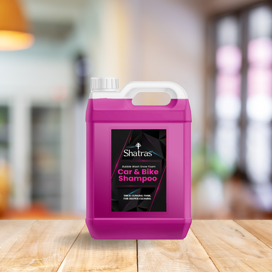 Shatras 5 Ltr Car Wash Shampoo Concentrate - pH Neutral (Pink)
