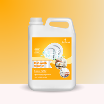 Dish Wash Cleaner – Tough on Grease, Gentle on Hands (Yellow)