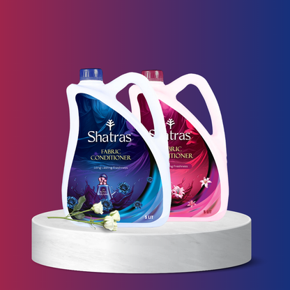 SHATRAS Combo Pack Of Pink Lily & Lavender Royal Perfume Fabric Conditioner 2 X 5Liter