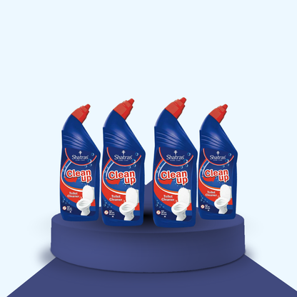 Shatras Toilet Cleaner Extra Thick Formula, Removes Stains, Rust & Hard Water Deposits (Pack Of 4)