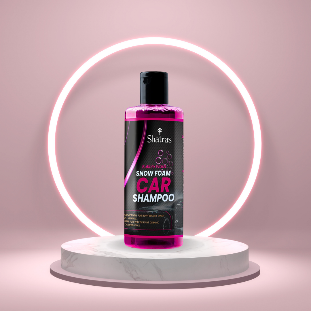 Shatras Snow Foam Car Shampoo – 300 ml Deep Clean with Rich Foam (Pink)