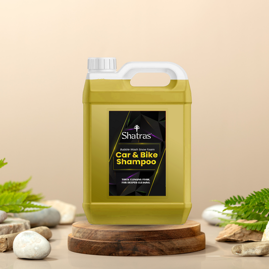 Shatras 5 Ltr Car Wash Shampoo Concentrate - pH Neutral (Yellow)