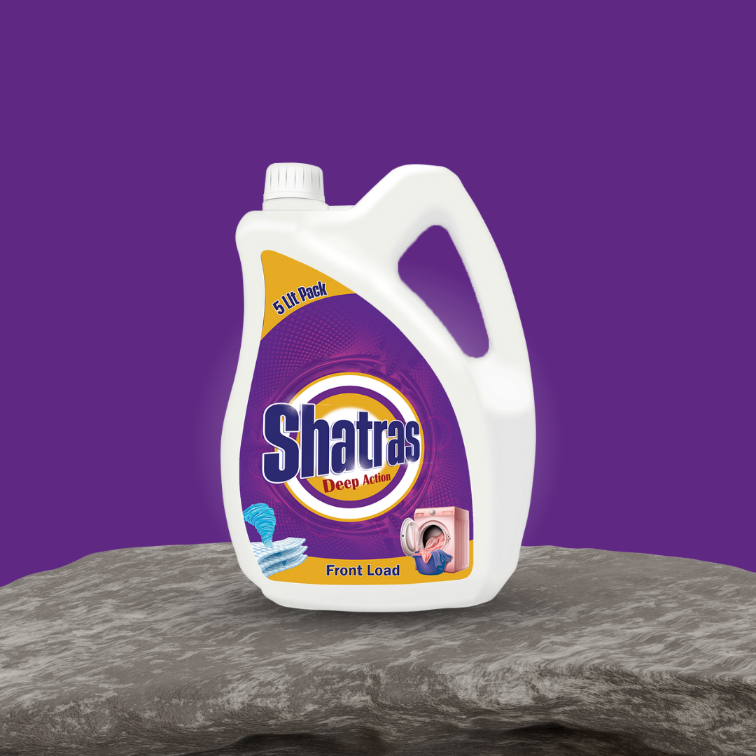 Shatras Deep Action - 5 Liter Front Load Laundry Liquid Detergent(Purple)