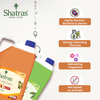 Shatras Handwash Liquid Refill Can - Refresh Pine & Sandalwood
