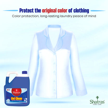 Shatras Oxi Clean 3X Odor Fighter Laundry Liquid Detergent - 5 Liter (Pack Of 2 Blue)