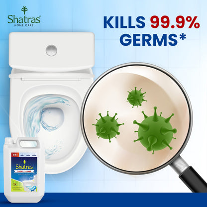 Shatras Disinfectant Toilet Cleaner | Removes Toughest Stains With Sparkling Shine |Kills 99.9% Germs