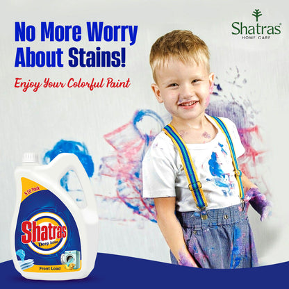 Shatras 5 Liter Deep Action - Front Load Laundry Liquid Detergent(Blue)