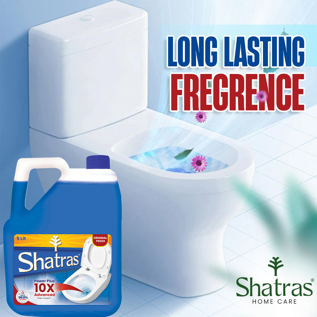 shatras 5 Liter Toilet Cleaner, Kills 99.9% Of Germ With Sparkling Shine Floral Liquid Toilet Cleaner