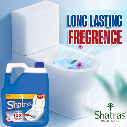 shatras 5 Liter Toilet Cleaner, Kills 99.9% Of Germ With Sparkling Shine Floral Liquid Toilet Cleaner
