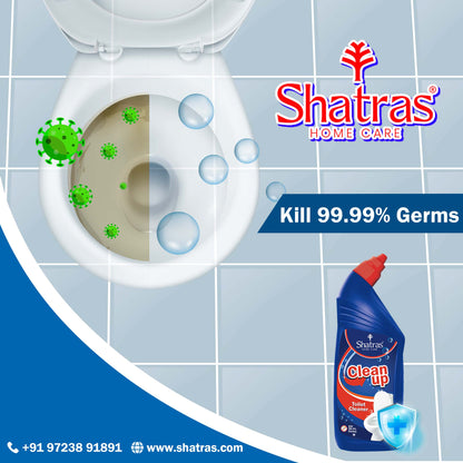 Shatras Toilet Cleaner Extra Thick Formula, Removes Stains, Rust & Hard Water Deposits (Pack Of 1)