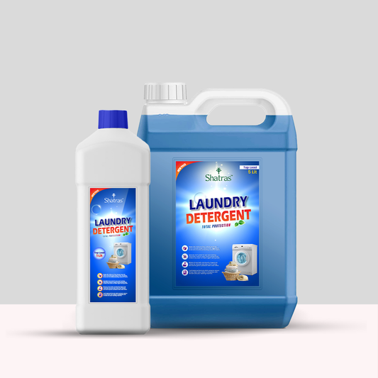 Shatras Laundry Detergent Combo 1L + 5L for Superior Freshness & Softness (Blue)