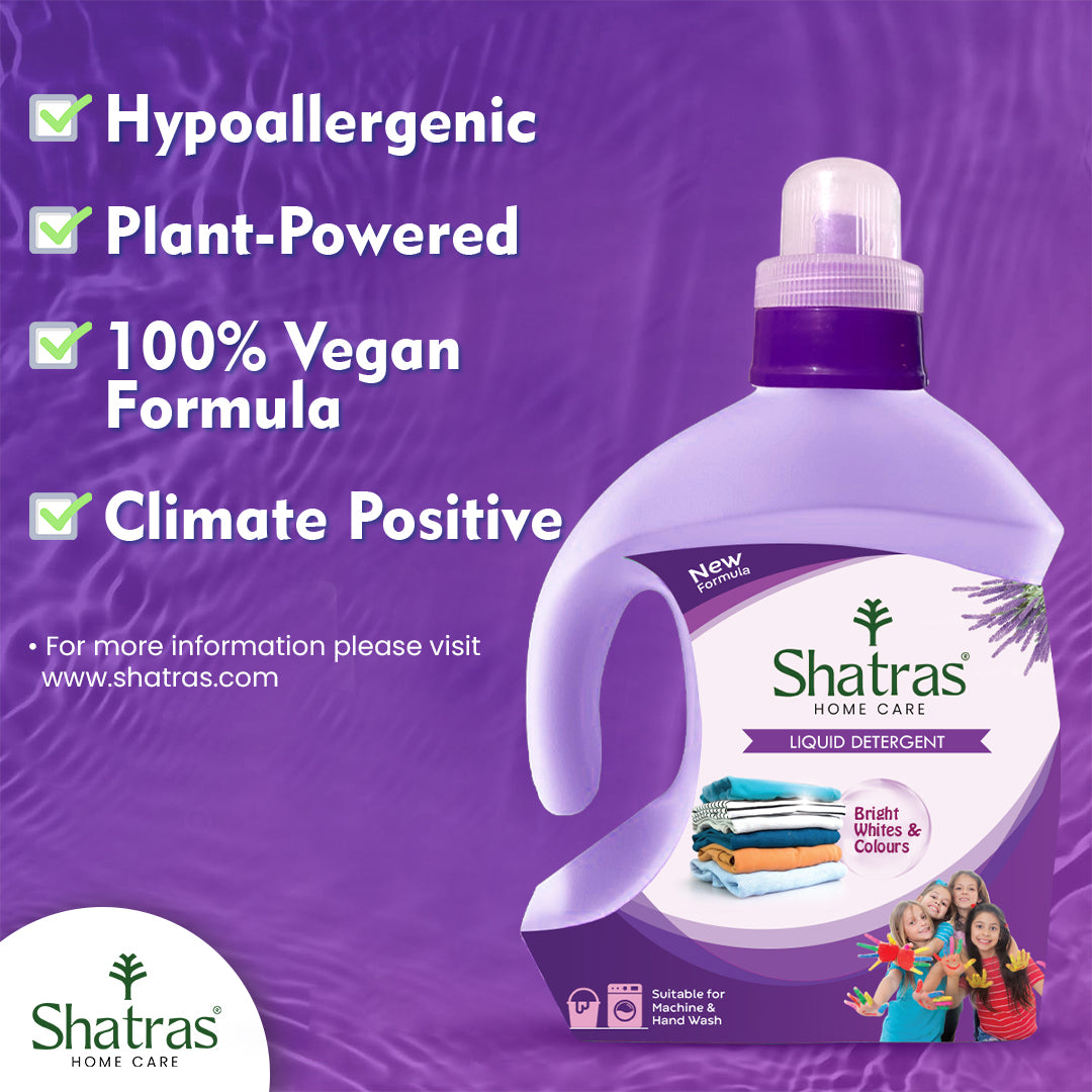 Shatras Eco-friendly 1 Liter Laundry Liquid Detergent (Purple)