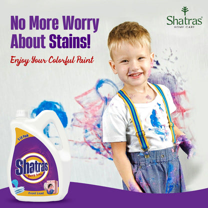 Shatras Deep Action - 5 Liter Front Load Laundry Liquid Detergent(Purple)
