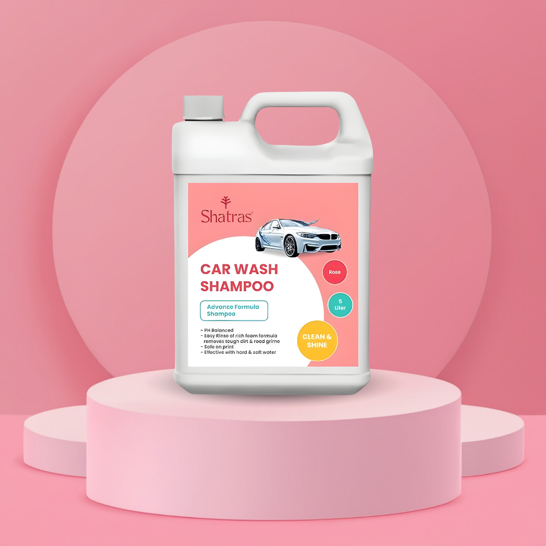 Shatras 5 Ltr foam Car Wash Shampoo Concentrate - pH Neutral(Red)