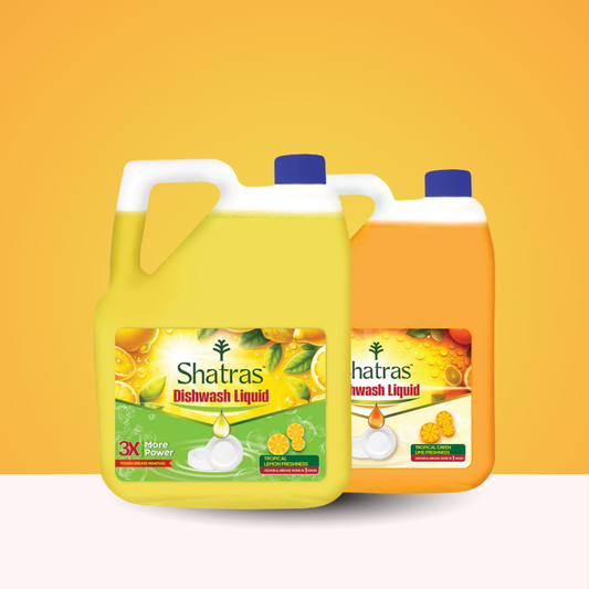 Shatras Lime Liquid Dishwash Gel - 10L | Tough Grease Removal & Natural Fragrance