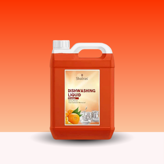 Shatras Dishwash Liquid Gel Orange Can Jar, Kitchen Utensils Cleaner Removes Grease & Oil-Orange Dishwashing Liquid Gel