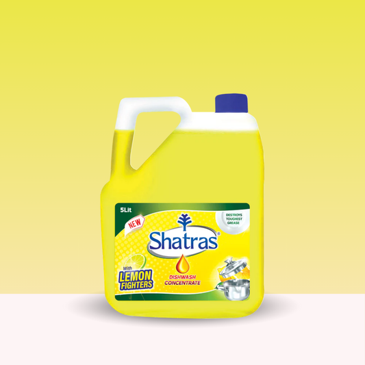 Shatras Dishwash Liquid Gel 5 Liter With Lime Fragrance | Dishwash Liquid