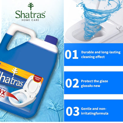 shatras 5 Liter Toilet Cleaner, Kills 99.9% Of Germ With Sparkling Shine Floral Liquid Toilet Cleaner