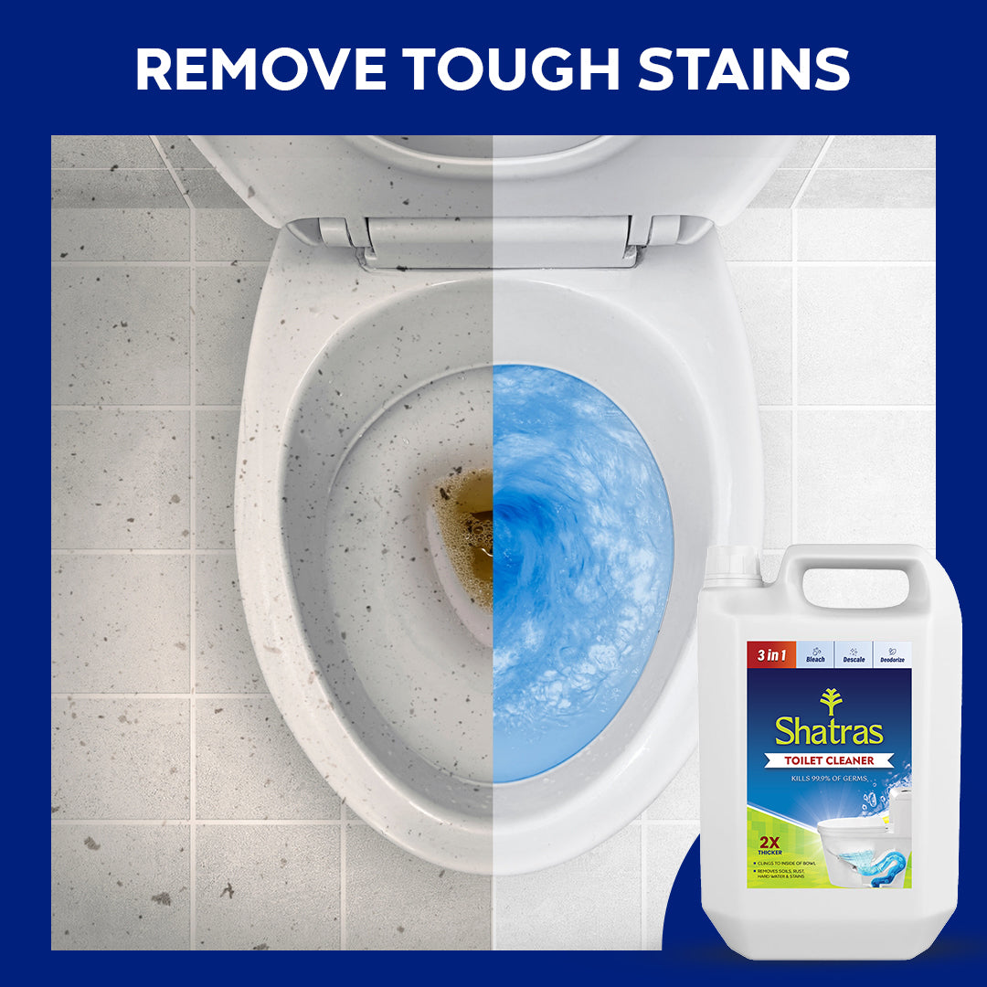 Shatras Disinfectant Toilet Cleaner | Removes Toughest Stains With Sparkling Shine |Kills 99.9% Germs