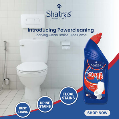 Shatras Toilet Cleaner Extra Thick Formula, Removes Stains, Rust & Hard Water Deposits (Pack Of 3)