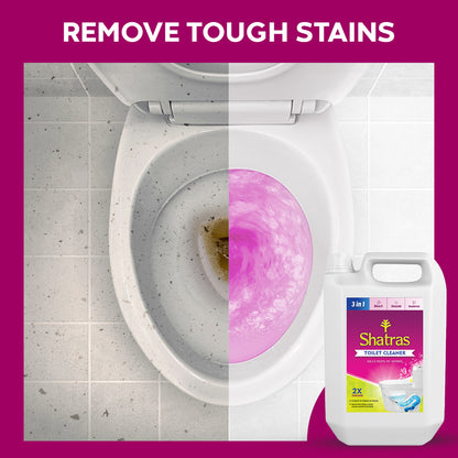 Shatras Home Care Toilet Cleaner - 10X Advanced Cleaning Power, Kills 99.9% Germs, Removes Stains & Fights Odors