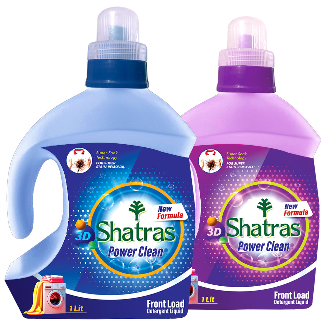 Shatras Front Load Laundry Liquid Detergent 5L x Pack of 2 | Non Toxic, Eco Friendly Best For Front Load