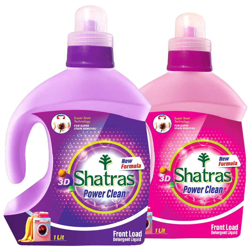Shatras Front Load Laundry Liquid Detergent 5L x Pack of 2 | Non Toxic, Eco Friendly Best For Front Load