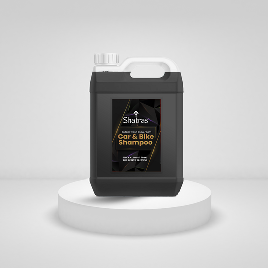 Shatras 5 Ltr Car Wash Shampoo Concentrate - pH Neutral (Black)