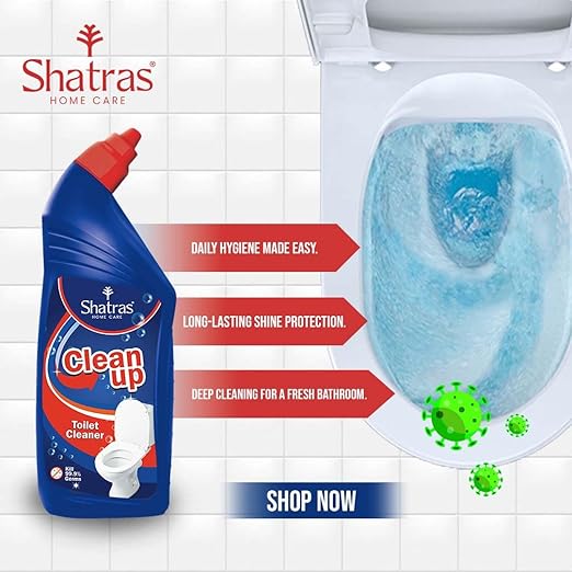 Shatras Toilet Cleaner Extra Thick Formula, Removes Stains, Rust & Hard Water Deposits (Pack Of 1)