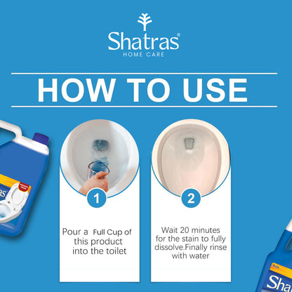 shatras 5 Liter Toilet Cleaner, Kills 99.9% Of Germ With Sparkling Shine Floral Liquid Toilet Cleaner