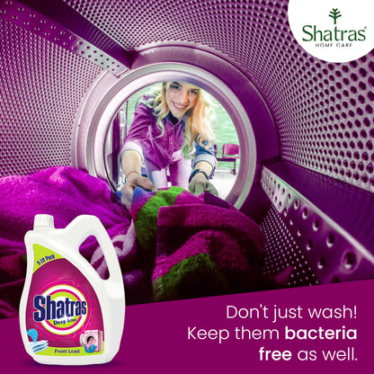 Shatras Deep Action 5 Liter Front Load Laundry Liquid Detergent(Pink)