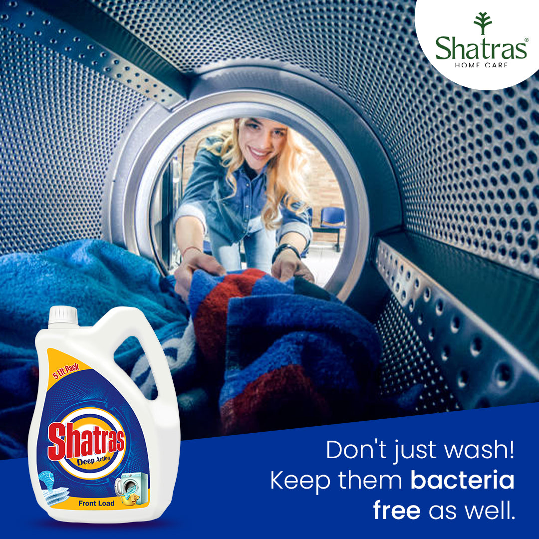 Shatras 5 Liter Deep Action - Front Load Laundry Liquid Detergent(Blue)