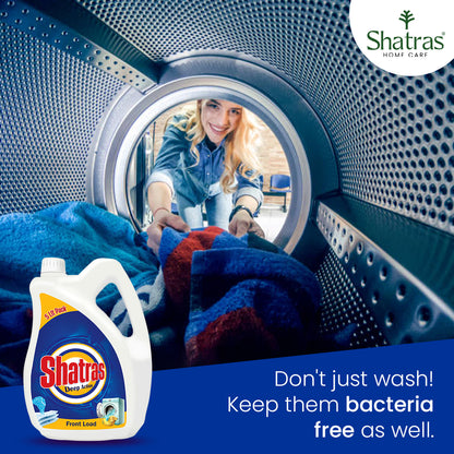 Shatras 5 Liter Deep Action - Front Load Laundry Liquid Detergent(Blue)