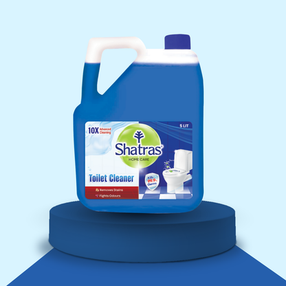 Shatras Disinfectant Toilet Bowl Cleaner - 5 L | Removes Toughest Stains With Sparkling Shine
