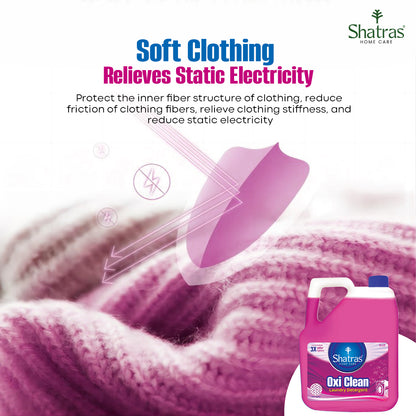 Shatras Laundry Liquid Detergent Hypoallergenic, Ultra Concentrated EasyDose, Free & Clear-Lavender & PinkLily 5L