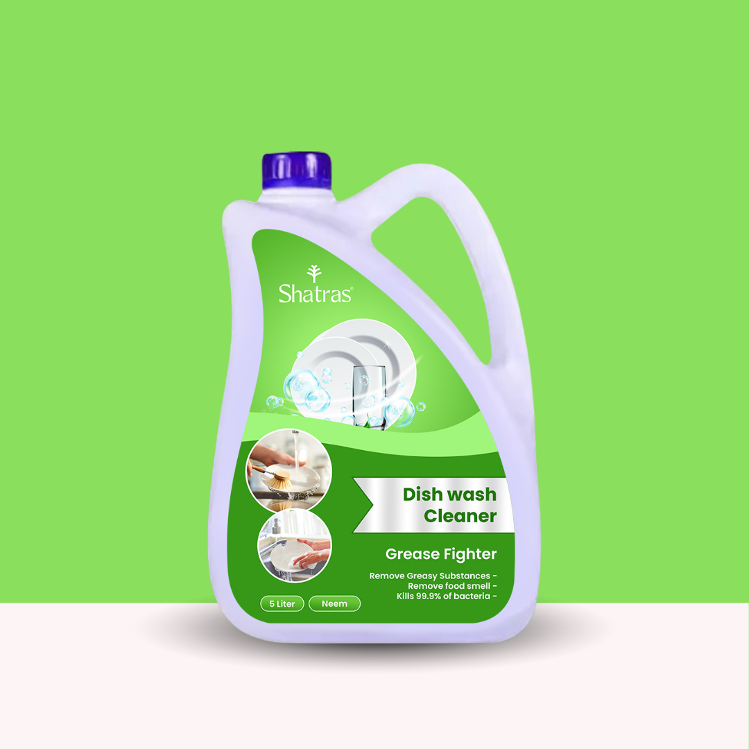 Shatras Lemon Fresh Dish Wash Cleaner – Plant-Powered Grease Fighter