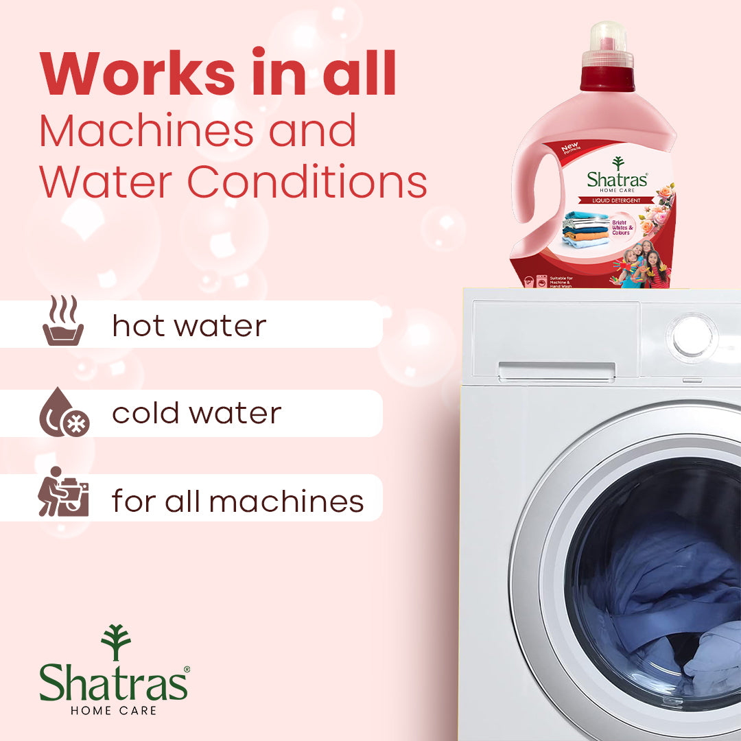 Shatras Eco-friendly 1 Liter Laundry Liquid Detergent (Red)
