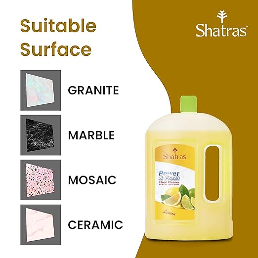 Shatras Lemon Power & Fresh Floor Cleaner 1L(Yellow)