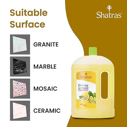Shatras Lemon Power & Fresh Floor Cleaner 1L(Yellow)