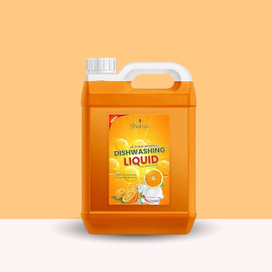 Dishwashing Liquid – Advanced Grease-Busting Power for 9 Tough Stains (5L, Orange Citrus)